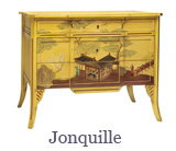 Alt:  The Jonquille is a striking piece which differs from the typical Louis XV chest of drawers model